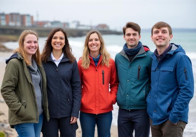 The Kelpify team on the Dublin coastline planning a marine conservation outreach program